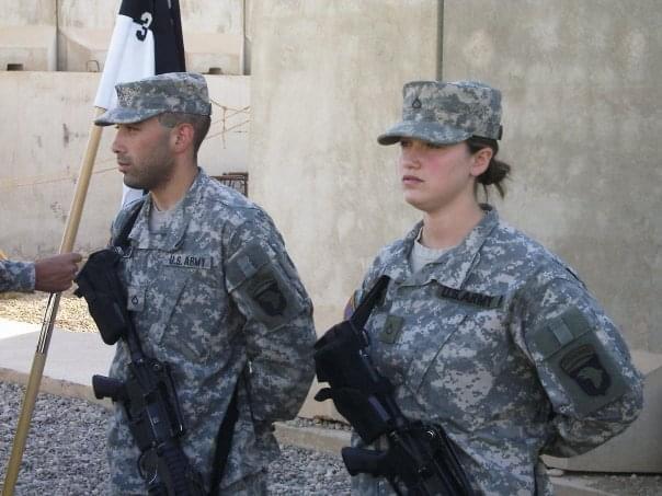 Tammy in formation during deployment